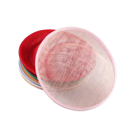 Sheer Disc Fascinator with Plain Color Design - Image 11