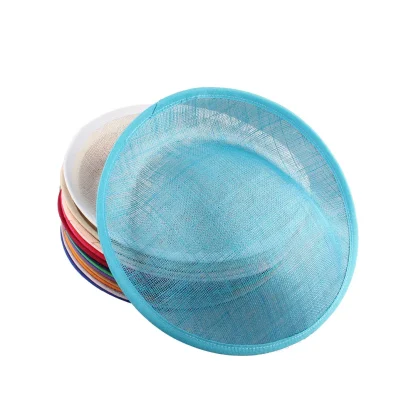 Sheer Disc Fascinator with Plain Color Design - Image 3