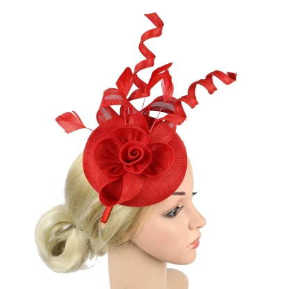 Floral Fascinator with Twirling Design - Image 6
