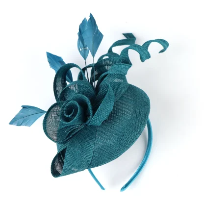 Floral Fascinator with Twirling Design - Image 12