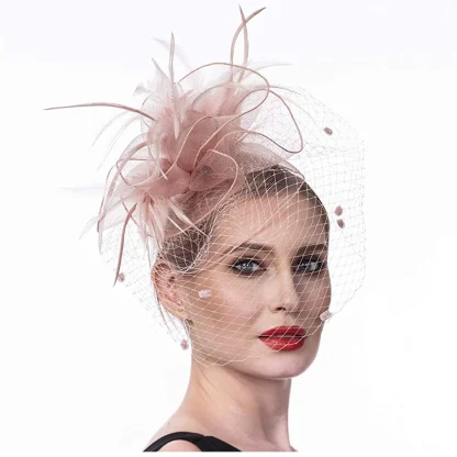 Fascinator with Decorative Feather-like Design - Image 6