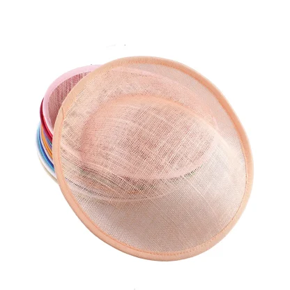 Sheer Disc Fascinator with Plain Color Design - Image 6