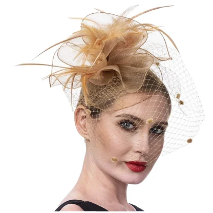 Fascinator with Decorative Feather-like Design - Image 10