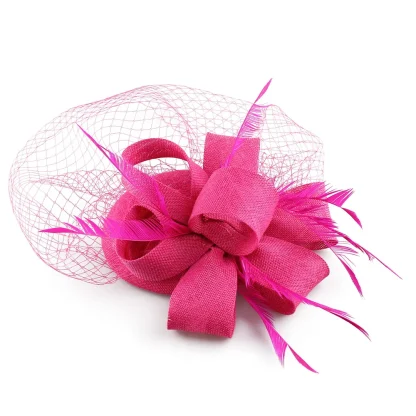 Feminine Fascinator with Mesh Design - Image 10