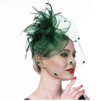 Fascinator with Decorative Feather-like Design