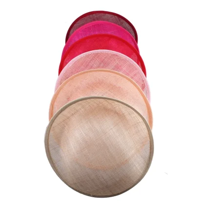 Sheer Disc Fascinator with Plain Color Design - Image 13