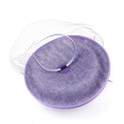 Whimsical Headpiece with Net Veil - Image 9