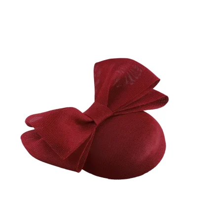 Feminine Solid Headpiece with Bow Design - Image 6