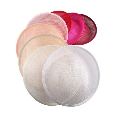 Sheer Disc Fascinator with Plain Color Design - Image 14