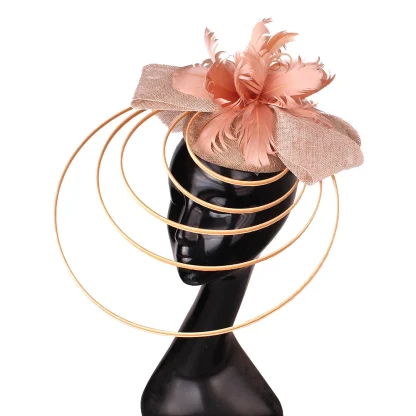 Dramatic Cocktail Hat with Multilayer Design - Image 5