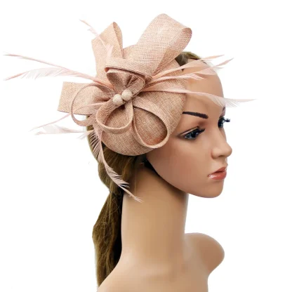 Elegant Solid Headpiece with Bow Decor - Image 11