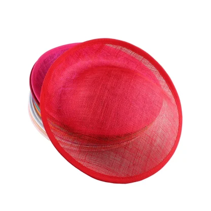 Sheer Disc Fascinator with Plain Color Design - Image 2