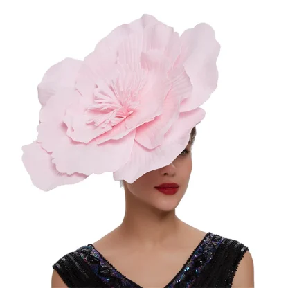 Exagerrated Floral Dramatic Headpiece - Image 4