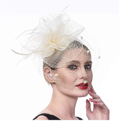 Fascinator with Decorative Feather-like Design - Image 3