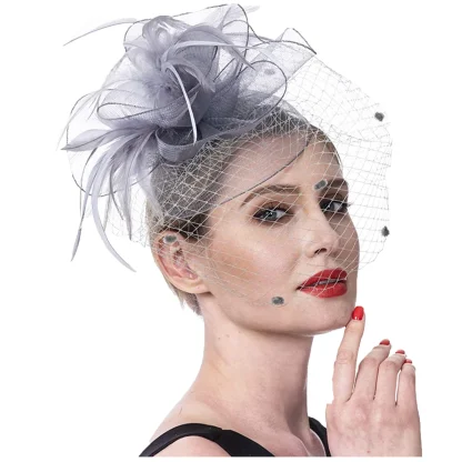 Fascinator with Decorative Feather-like Design - Image 9