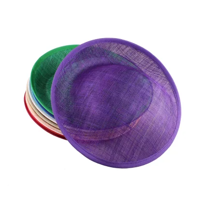 Sheer Disc Fascinator with Plain Color Design - Image 5