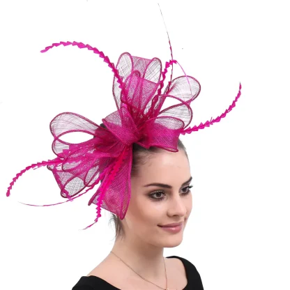 Glamorous Fascinator with Sheer Big Bow