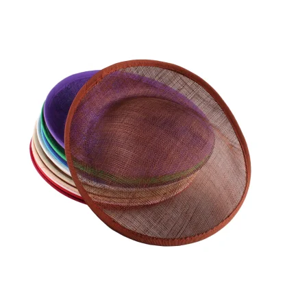 Sheer Disc Fascinator with Plain Color Design - Image 4