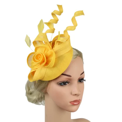 Floral Fascinator with Twirling Design - Image 8
