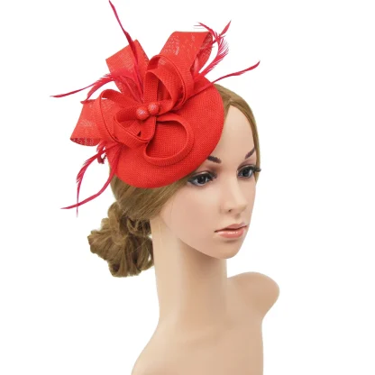 Elegant Solid Headpiece with Bow Decor
