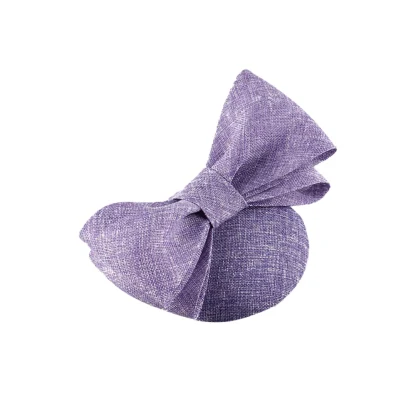 Feminine Solid Headpiece with Bow Design - Image 12
