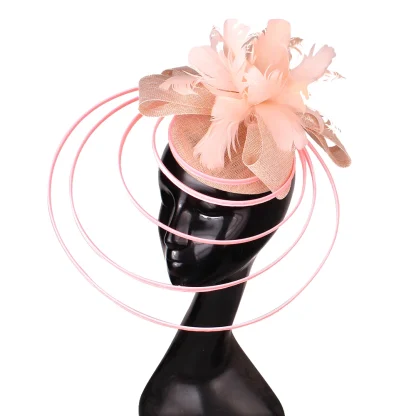 Dramatic Cocktail Hat with Multilayer Design - Image 6