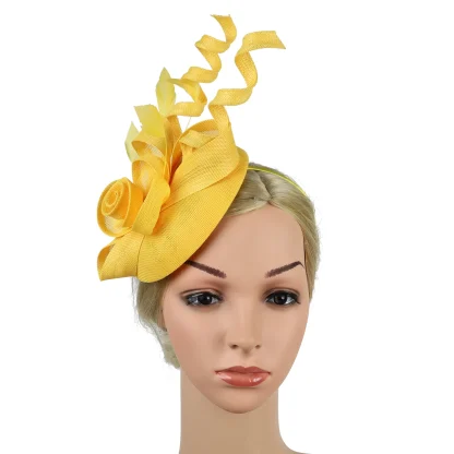 Floral Fascinator with Twirling Design - Image 7