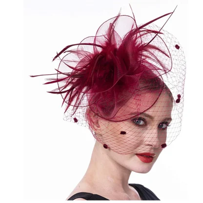 Fascinator with Decorative Feather-like Design - Image 5