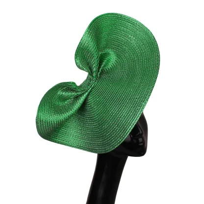 Shiny Pleated Disc Cocktail Hats - Image 6