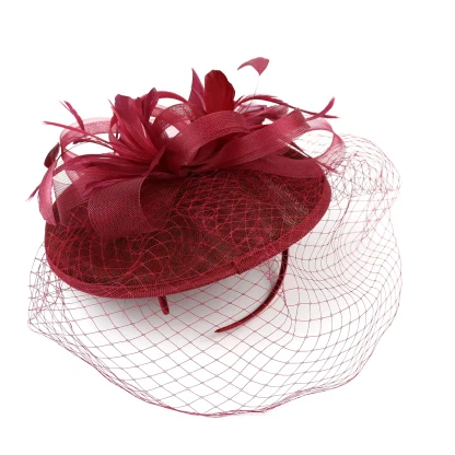 Whimsical Headpiece with Net Veil - Image 11