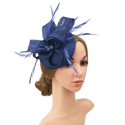 Elegant Solid Headpiece with Bow Decor - Image 5
