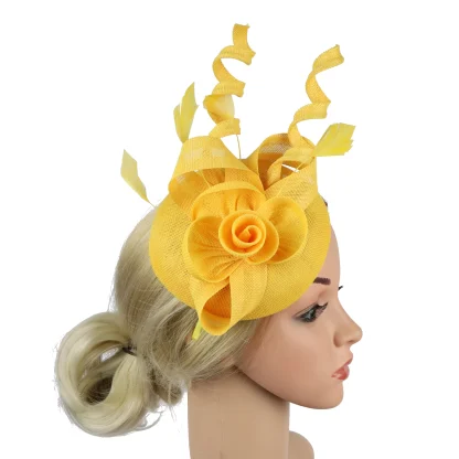 Floral Fascinator with Twirling Design - Image 9