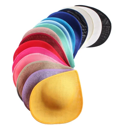 Simple Big Fascinator with Teardrop Design - Image 2