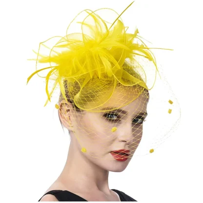 Fascinator with Decorative Feather-like Design - Image 2