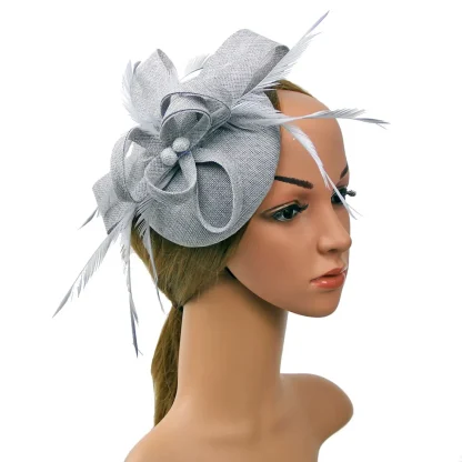 Elegant Solid Headpiece with Bow Decor - Image 6