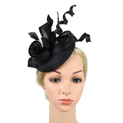 Floral Fascinator with Twirling Design - Image 10